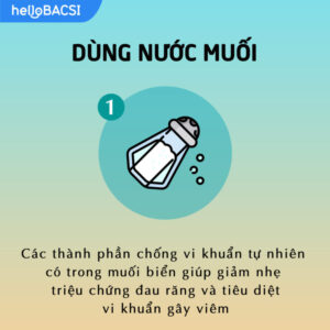 Cách giảm đau răng bằng nước muối